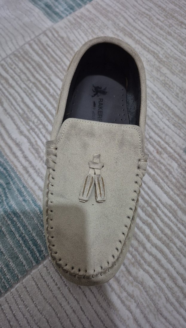 Bej Erkek Çocuk Süet Loafer Ayakkabı - Görsel 3