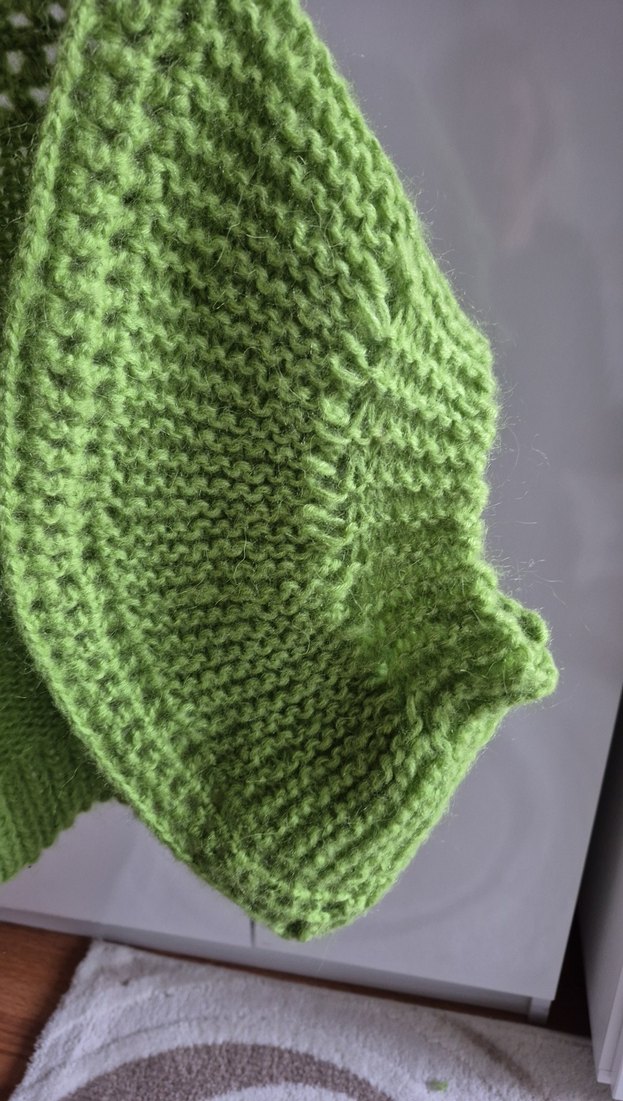 Kız Çocuk Yeşil Örgü Bolero - Görsel 2