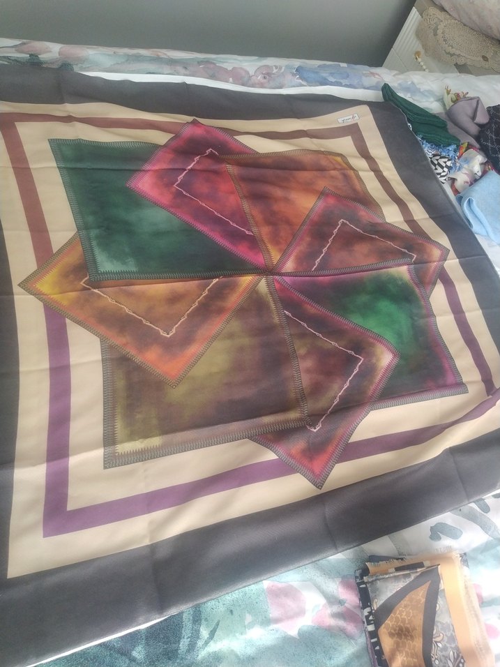 Bohem Çok Renkli Kadın eşarp - Görsel 2