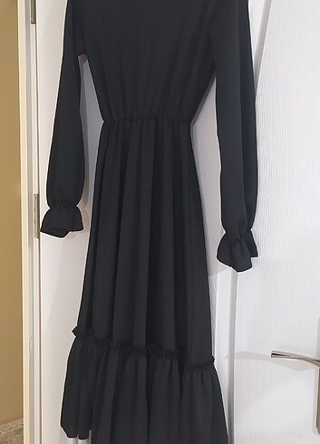 36 Beden Eliza moda eteği volanlı elbise