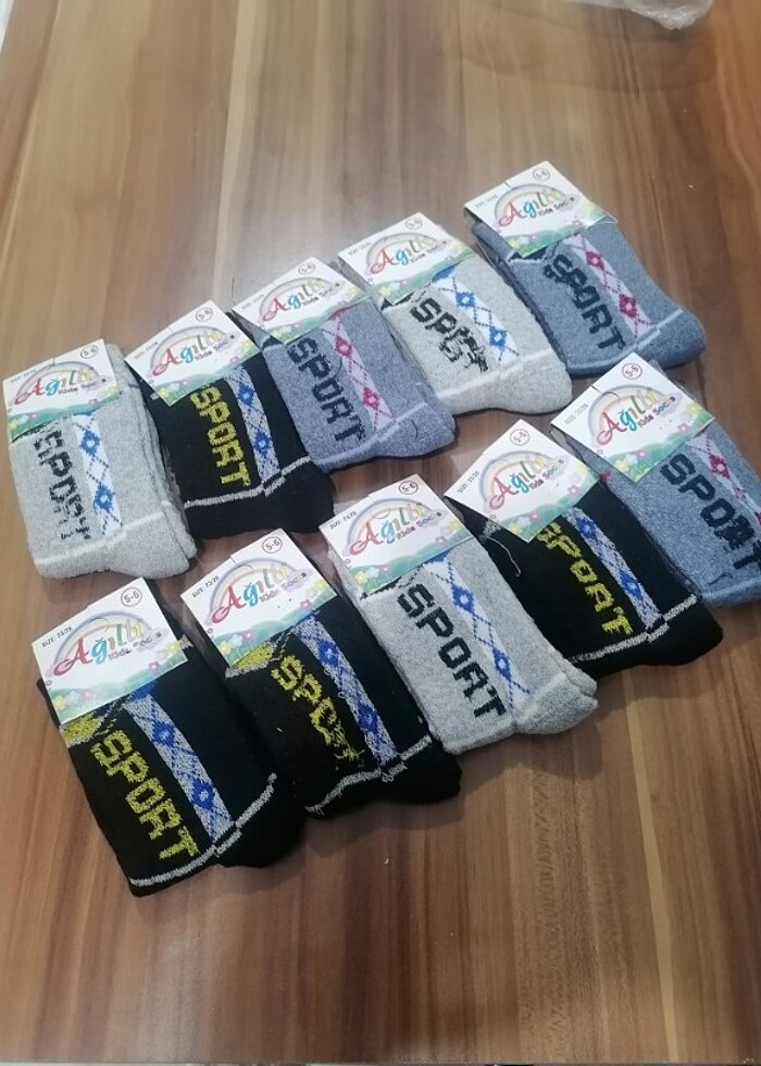 Çorap 5.6 yaş  10 çift  - Görsel 2