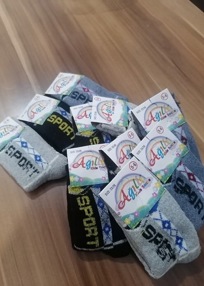 Çorap 5.6 yaş  10 çift  - Görsel 3