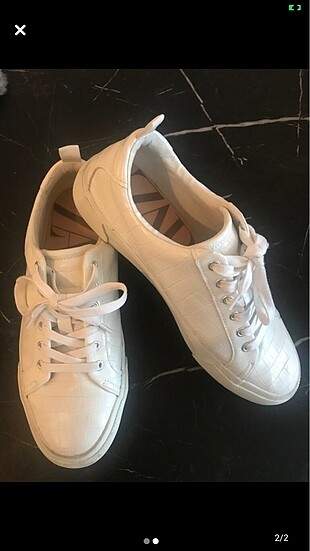 Zara suni deri spor ayakkabı