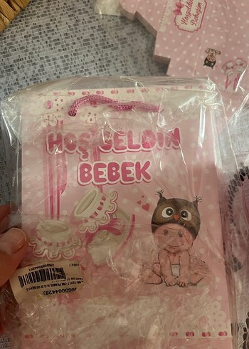 Baskılı Pembe Bebek lokumluk - Görsel 4