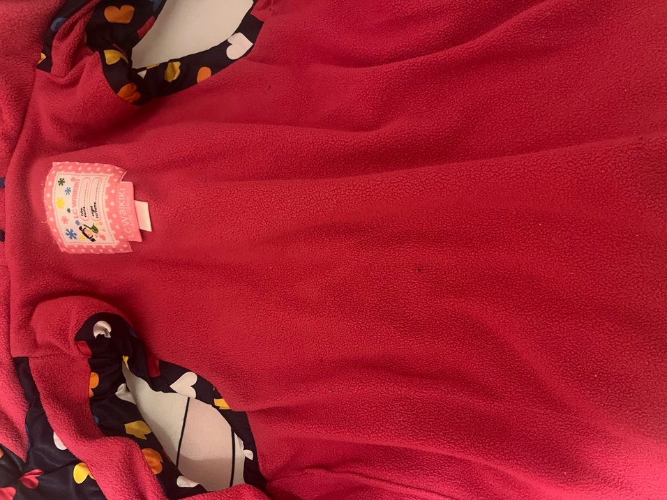 Kız Çocuk Renkli Kapüşonlu Fermuarlı yelek - Görsel 3