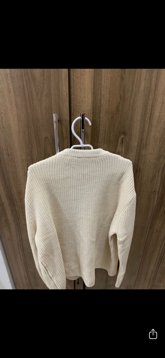 Kadın Beyaz Triko Örgü Bağcıklı Hırka - Görsel 2