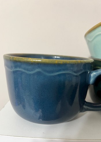 Koyu Yeşil Seramik Kupa - Görsel 3