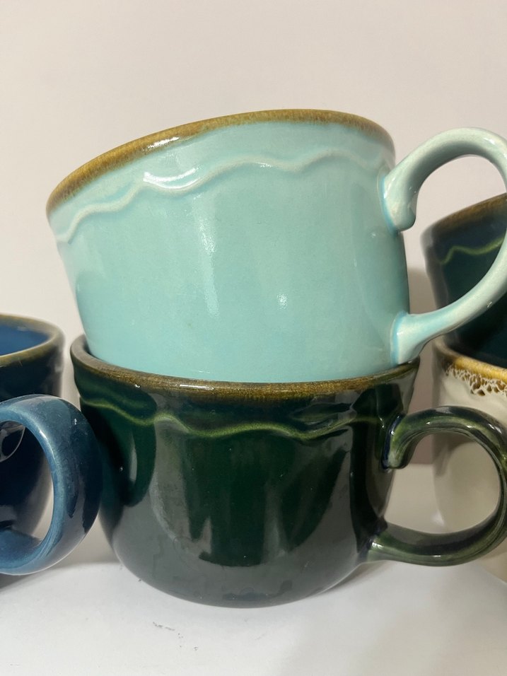 Koyu Yeşil Seramik Kupa - Görsel 2