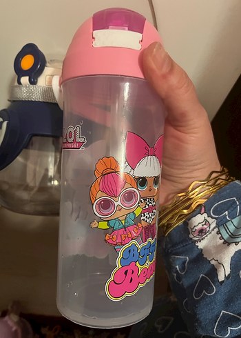 Renkli Panda Desenli Çocuk Matara - Görsel 2