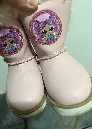 Pembe Kürklü Kız Çocuk Botu - Görsel 2
