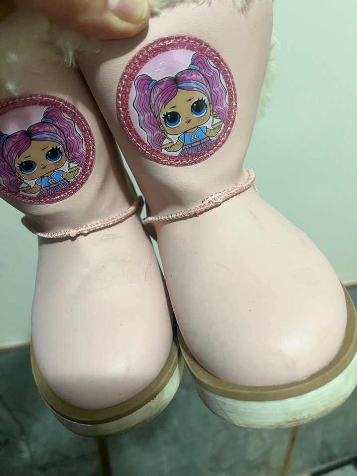 Pembe Kürklü Kız Çocuk Botu - Görsel 2
