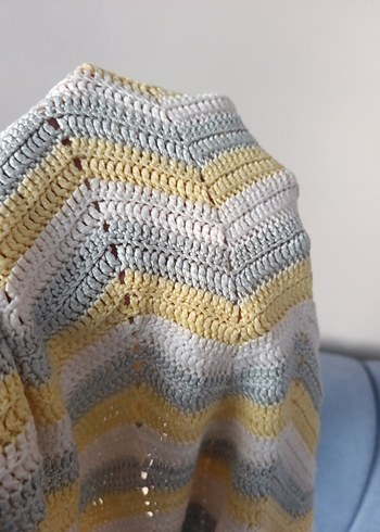 Gri Örgü Çocuk Battaniyesi - Görsel 2