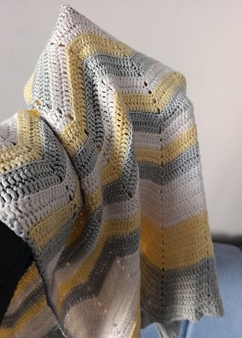 Gri Örgü Çocuk Battaniyesi - Görsel 3