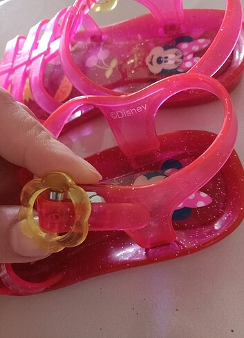 22 Beden pembe Renk Disney kız bebek sandalet