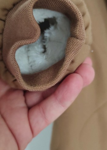 Astronot Kahverengi Fermuarlı Bebek Tulumu 2-3 yaş - Görsel 3