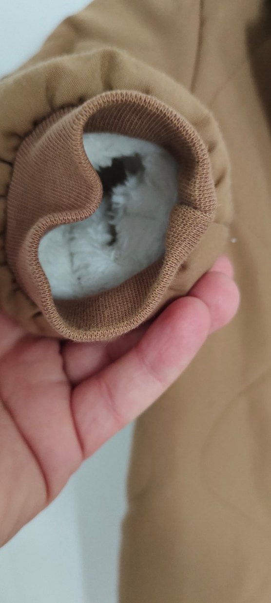 Astronot Kahverengi Fermuarlı Bebek Tulumu 2-3 yaş - Görsel 3