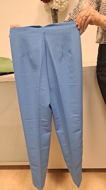 36 Beden Zara model pensli kumaş pantolon