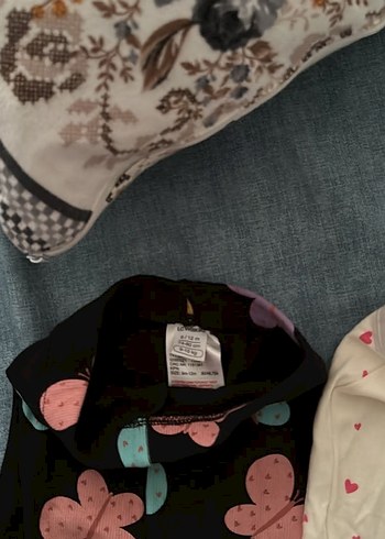 Kız Çocuk Pamuklu Elastik Bel Tayt Seti - Görsel 2