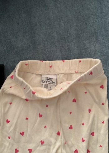 Kız Çocuk Pamuklu Elastik Bel Tayt Seti - Görsel 3