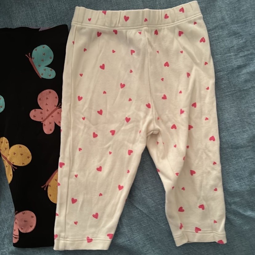 Kız Çocuk Pamuklu Elastik Bel Tayt Seti - Görsel 4