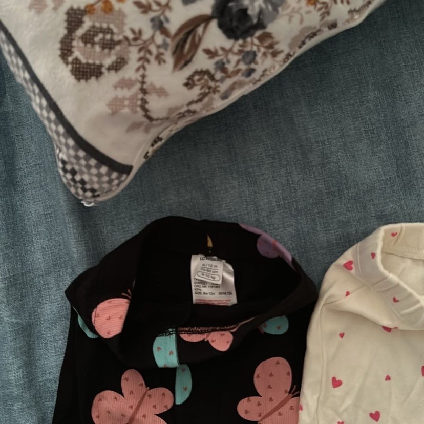 Kız Çocuk Pamuklu Elastik Bel Tayt Seti - Görsel 2