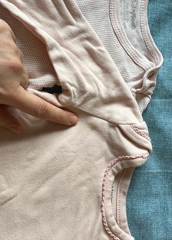 Pembe Bebek Kız Çıtçıtlı Uzun Kollu Body - Görsel 4