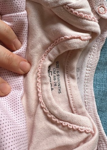 Pembe Bebek Kız Çıtçıtlı Uzun Kollu Body - Görsel 6