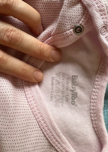 Pembe Bebek Kız Çıtçıtlı Uzun Kollu Body - Görsel 2