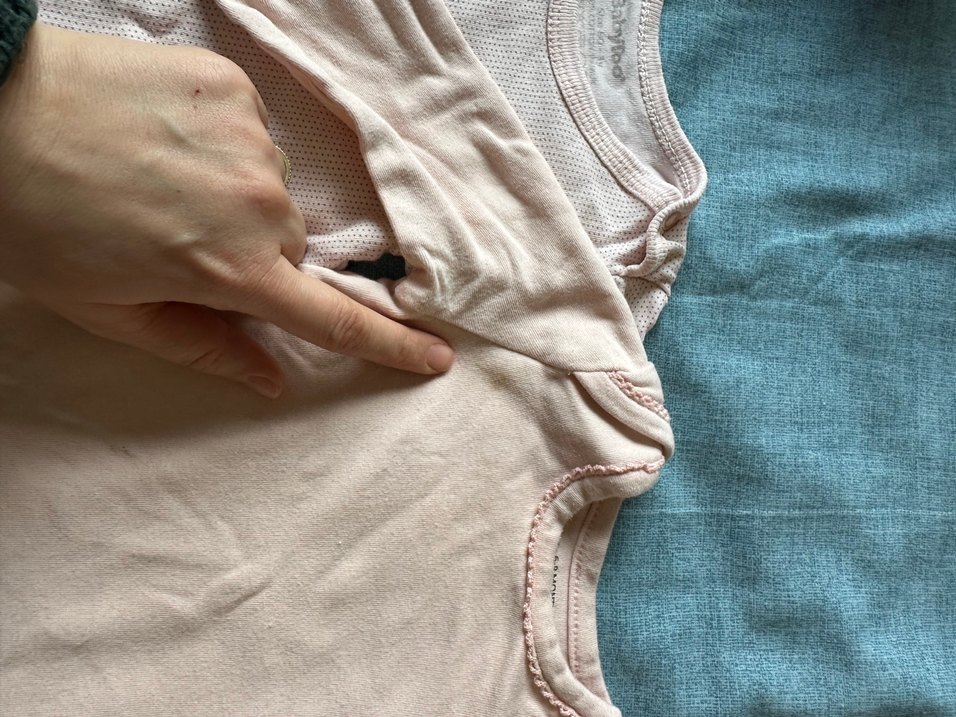 Pembe Bebek Kız Çıtçıtlı Uzun Kollu Body - Görsel 4