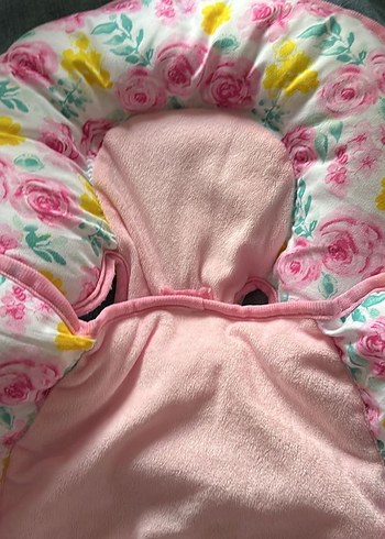 Çiçek Desenli Pastel Bebek Uyku Minderi - Görsel 3