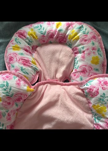 Çiçek Desenli Pastel Bebek Uyku Minderi - Görsel 4