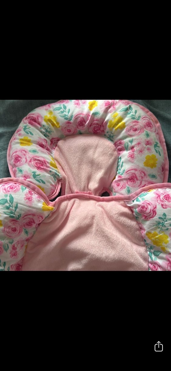 Çiçek Desenli Pastel Bebek Uyku Minderi - Görsel 4