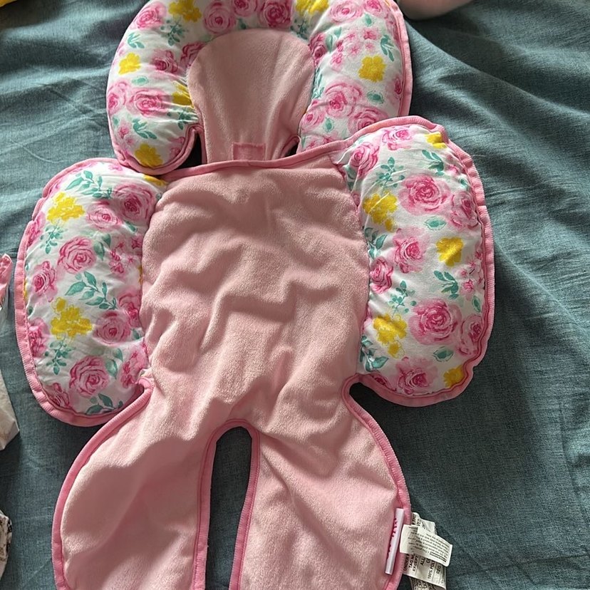 Çiçek Desenli Pastel Bebek Uyku Minderi - Görsel 5