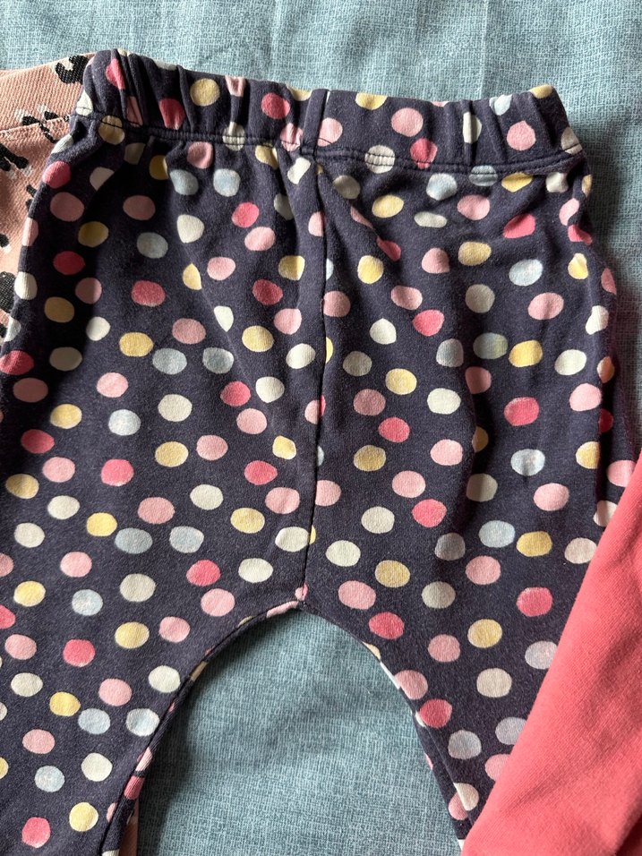 Çok Renkli Kız Çocuk Bol Kesim Tayt - Görsel 3