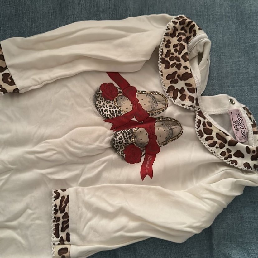 Düğmeli Beyaz Bebek Hastane Tulumu hiç kullanılmadı - Görsel 2