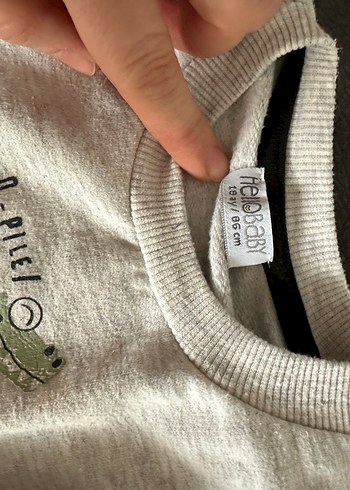 Gri Baskılı Erkek Çocuk Sweatshirt - Görsel 3