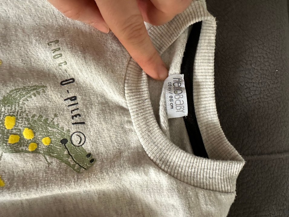 Gri Baskılı Erkek Çocuk Sweatshirt - Görsel 3