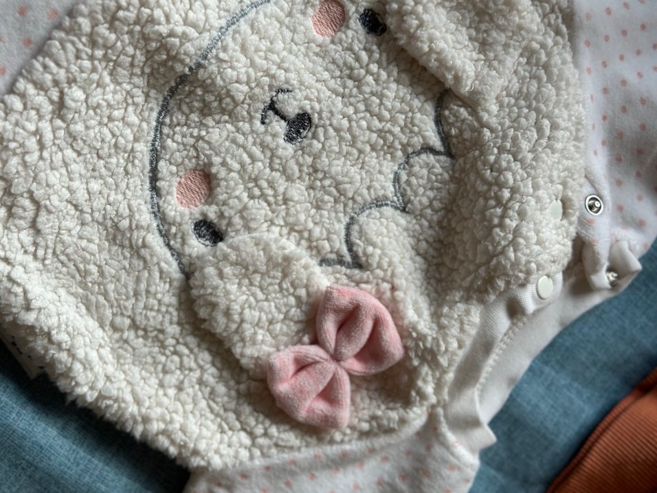 Nakışlı Kürklü Beyaz Kıyafet takımı - Görsel 3