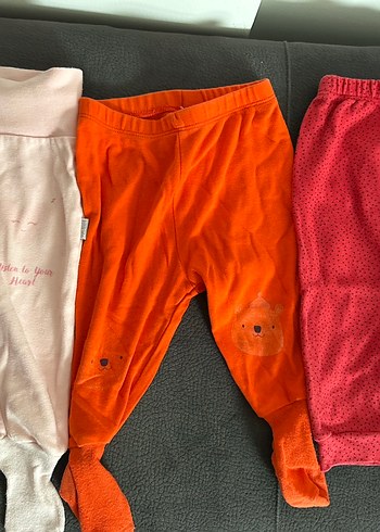 Kız Çocuk Kırmızı Tayt Velcro Detaylı - Görsel 4