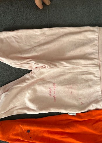 Kız Çocuk Kırmızı Tayt Velcro Detaylı - Görsel 2