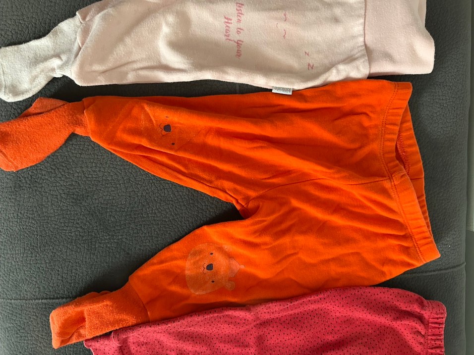 Kız Çocuk Kırmızı Tayt Velcro Detaylı - Görsel 3