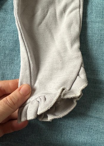 Kız Çocuk Örme Rahat Kesim Mor Tayt fırfırlı alt - Görsel 6