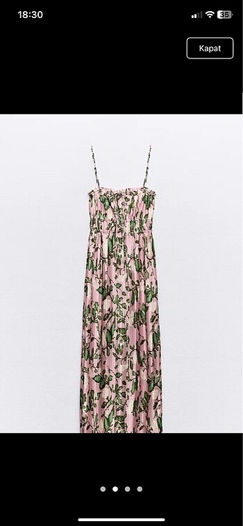 Zara Zara saten elbise
