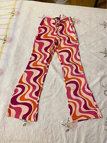 Zara saten pantolon