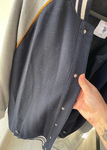 2xl Beden Gri Düğmeli Rahat Kesim ceket