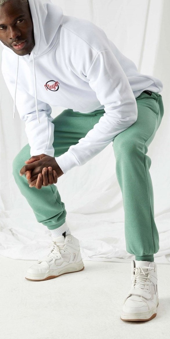 Rahat Kesim Pastel Yeşil Erkek Eşofman Altı - Görsel 2