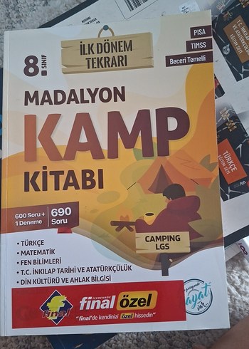 8. Sınıf Madalyon Kamp Kitabı 1200 sorudan 50 Soru çözülmüş