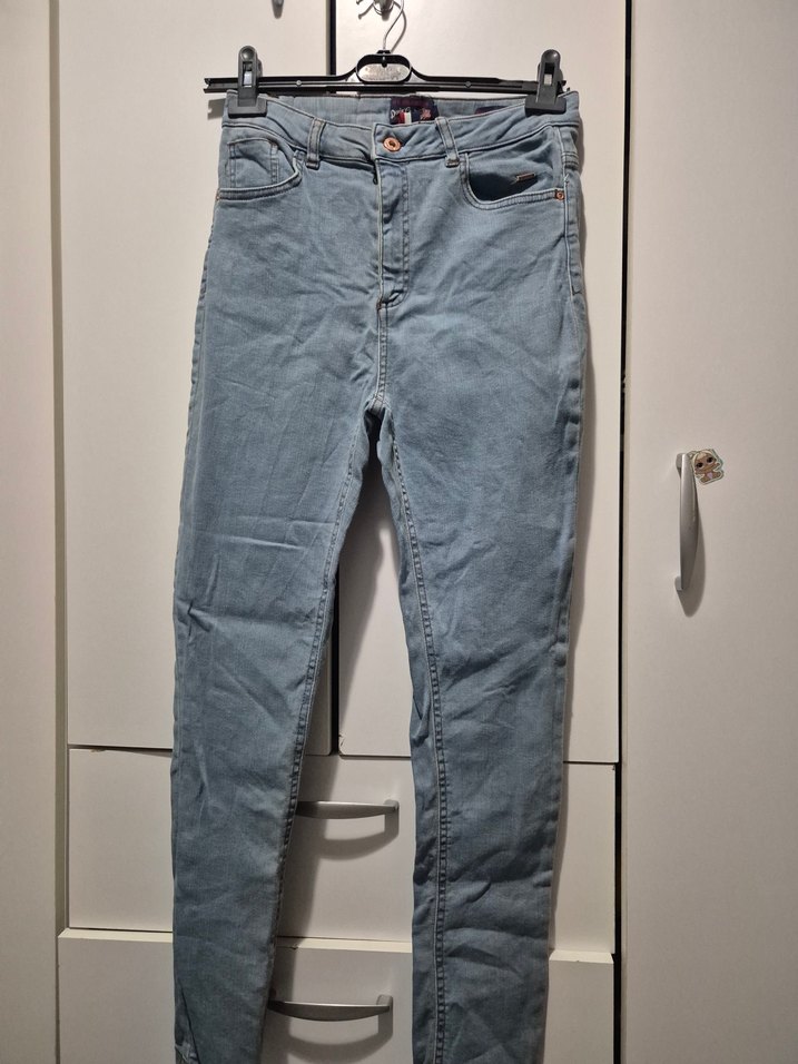 açık mavi jeans - Görsel 3