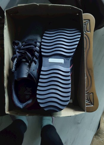 Siyah Kırmızı Erkek Spor Ayakkabı - Görsel 5