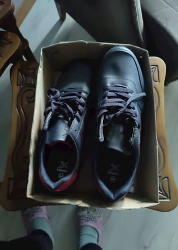 Siyah Kırmızı Erkek Spor Ayakkabı - Görsel 4